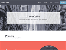 Tablet Screenshot of calebcoffie.com